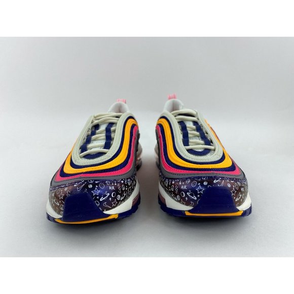 Nike Air Max 97 Purple Orange Women's Size 7 Sneakers Shoe White Pink - Picture 4 of 10